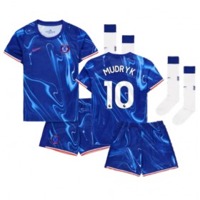 Chelsea Mykhailo Mudryk #10 Heimtrikot 2024-25 Kurzarm (+ kurze hosen)